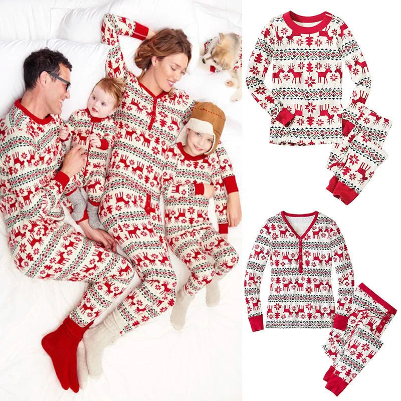 Christmas Two-Piece Family Pajamas Set