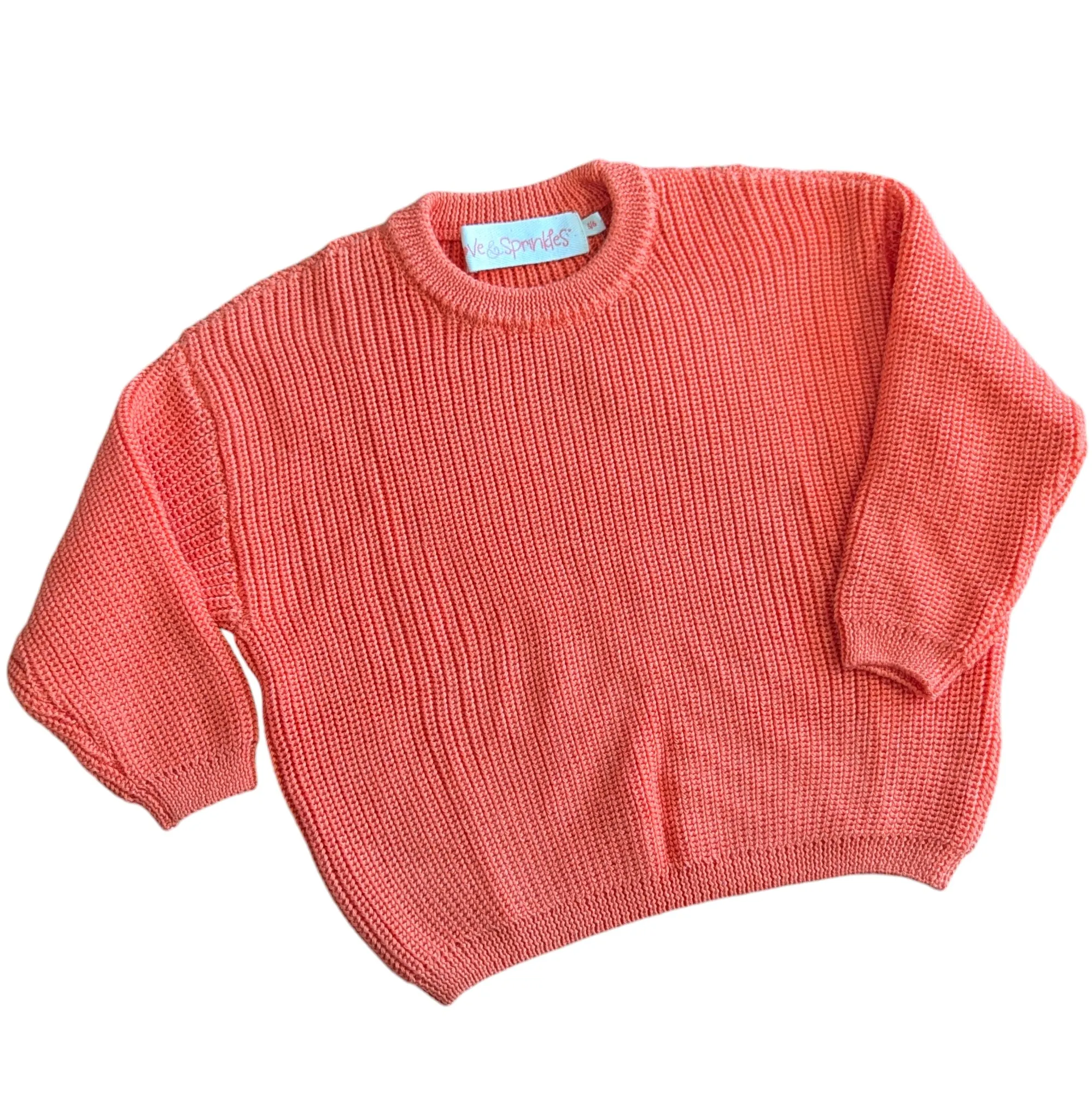 Chunky Knit Sweater - Cantaloupe