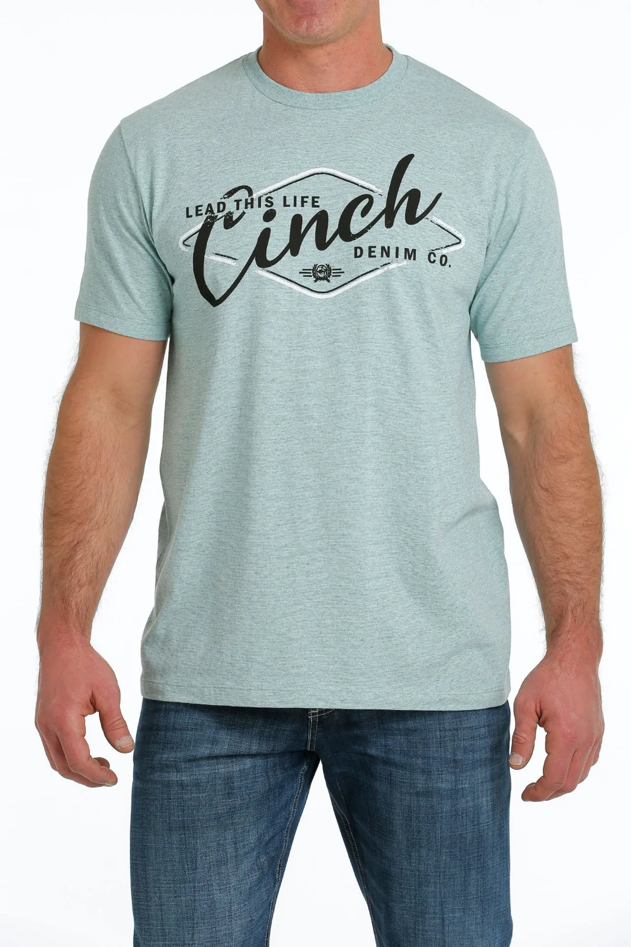 Cinch Denim Co. "Lead This Life" Graphic T-Shirt - Heather Teal