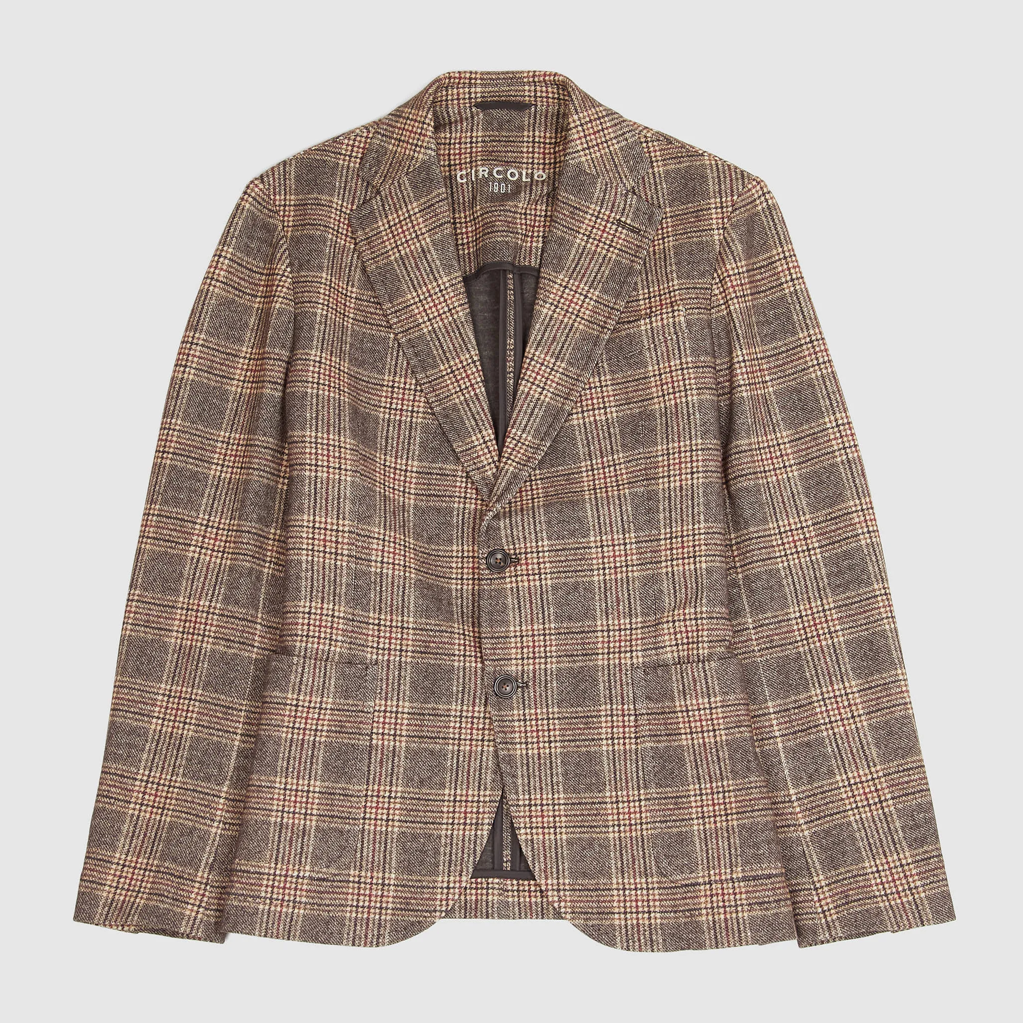 Circolo 1901 Easy To Wear Men's Plaid Blazer