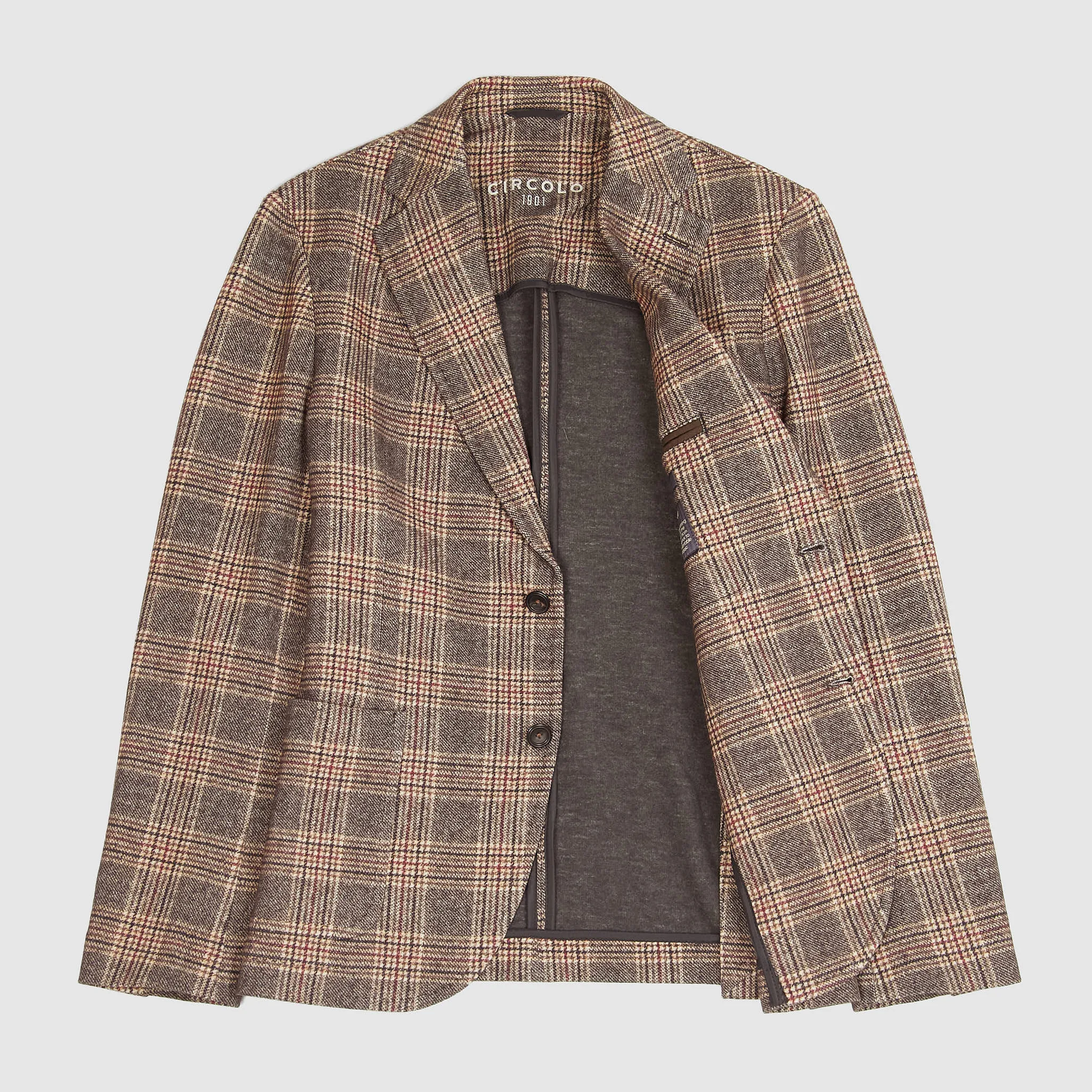 Circolo 1901 Easy To Wear Men's Plaid Blazer