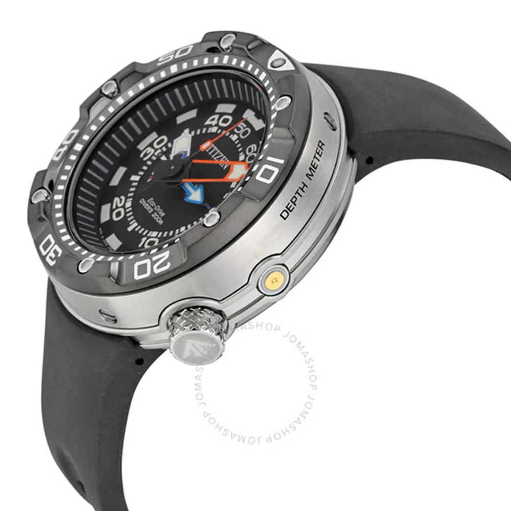 Citizen Men's Stainless steel Promaster Aqualand Depth Meter Black Watch - BN2029-01E