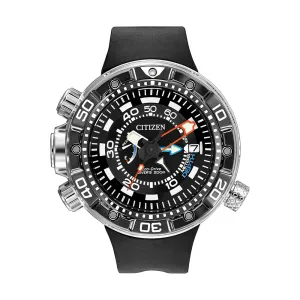 Citizen Men's Stainless steel Promaster Aqualand Depth Meter Black Watch - BN2029-01E