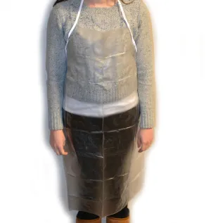 Clear Vinyl Apron, Large - 35"W x 42"L