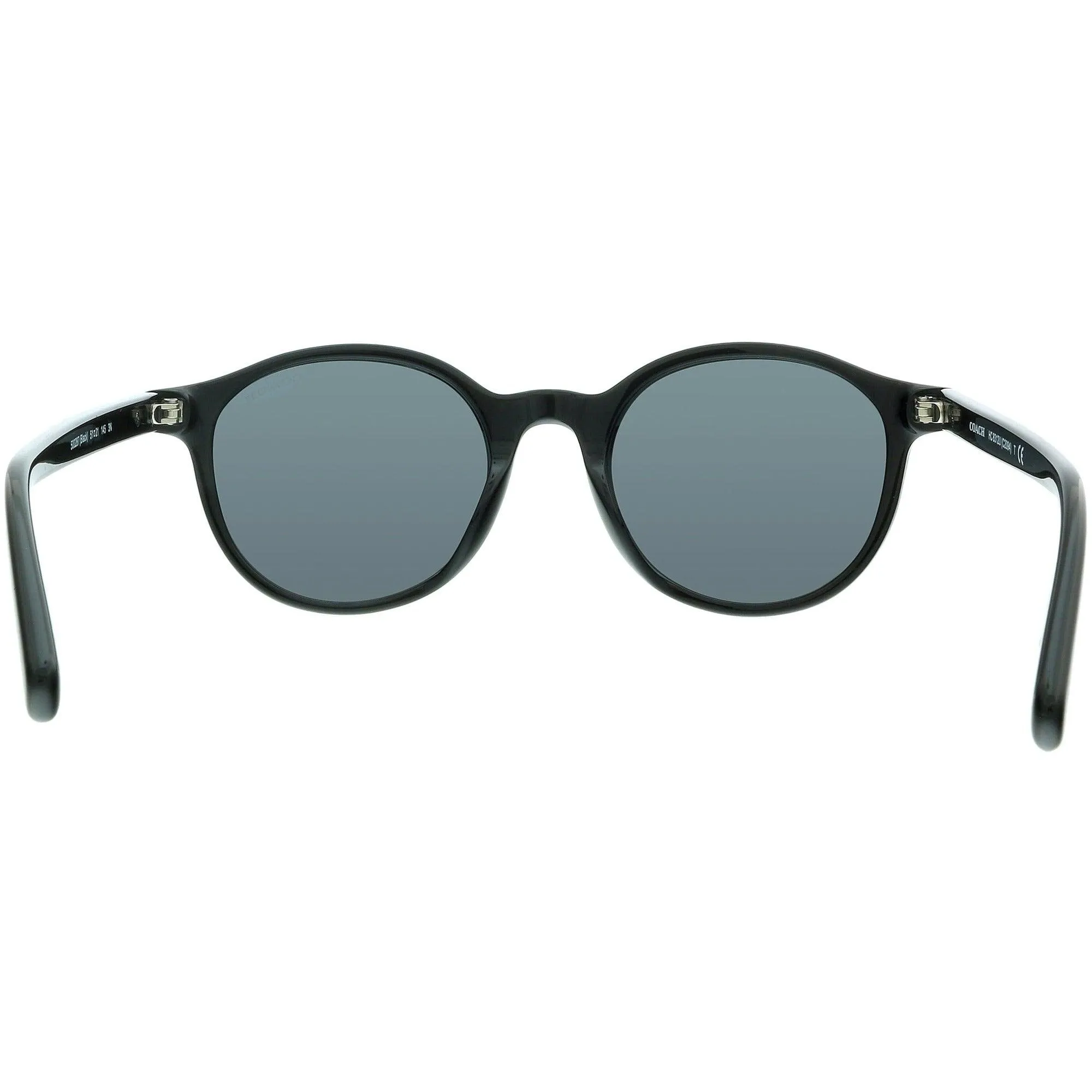 Coach Men's Sunglasses - Full Rim Black Round Plastic Frame | COACH 0HC8312U 500287