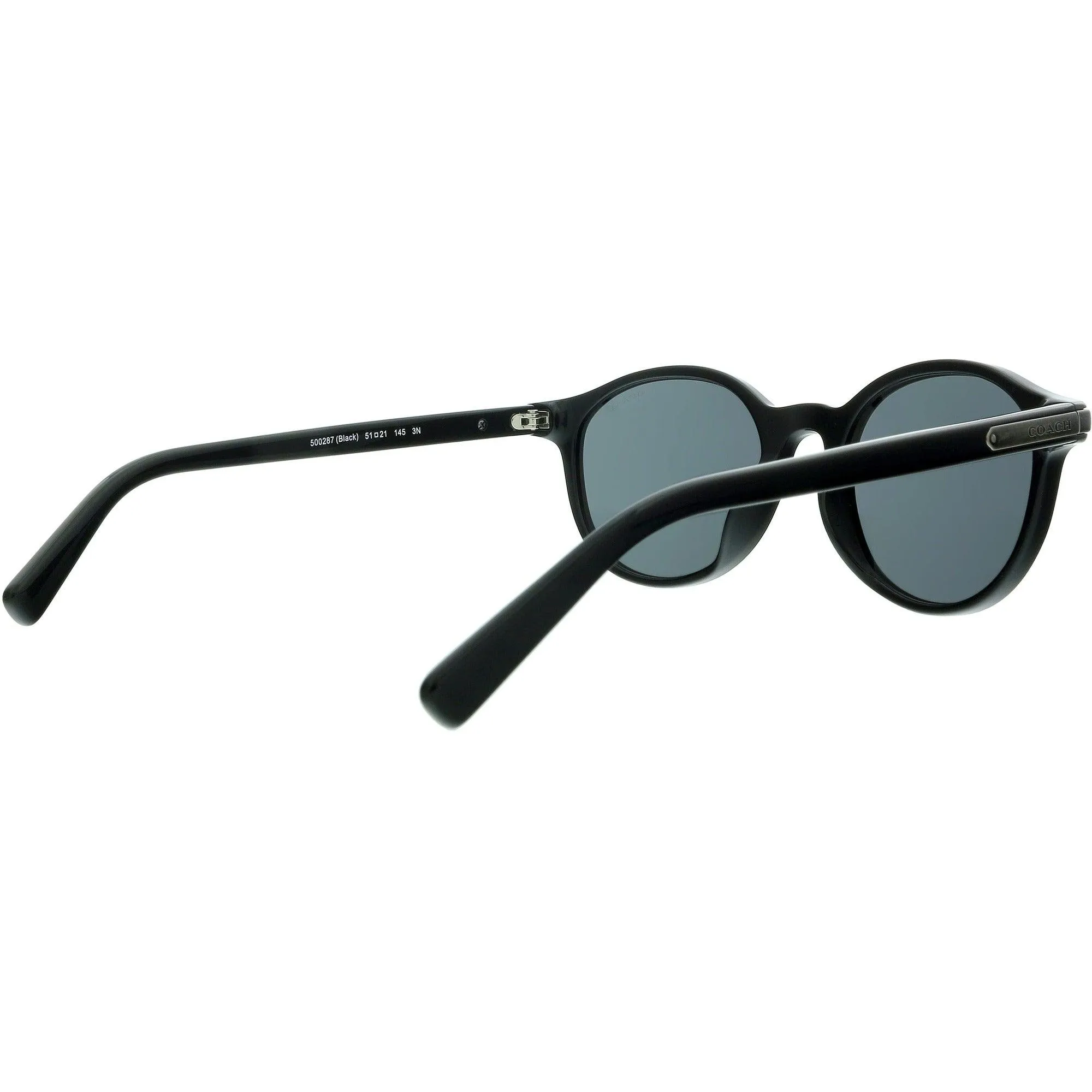 Coach Men's Sunglasses - Full Rim Black Round Plastic Frame | COACH 0HC8312U 500287