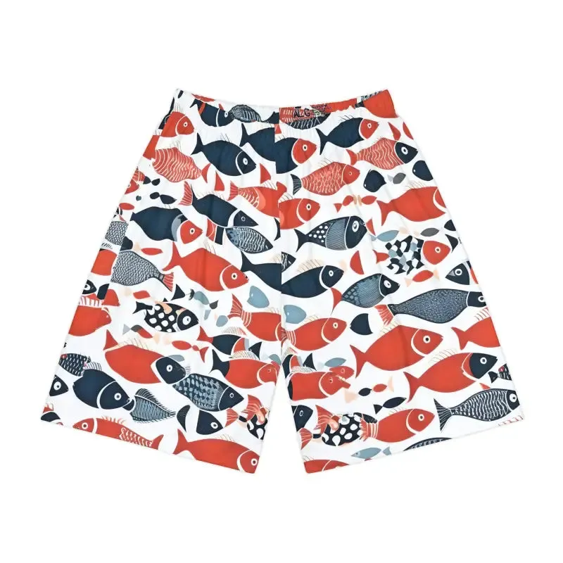 Colorful Fishes Men's Sports Shorts