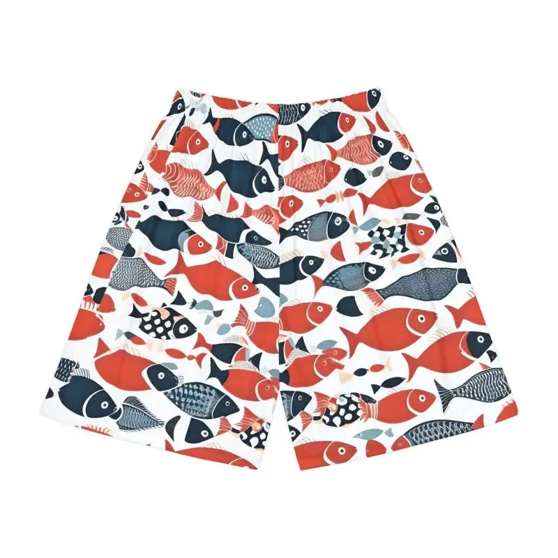 Colorful Fishes Men's Sports Shorts