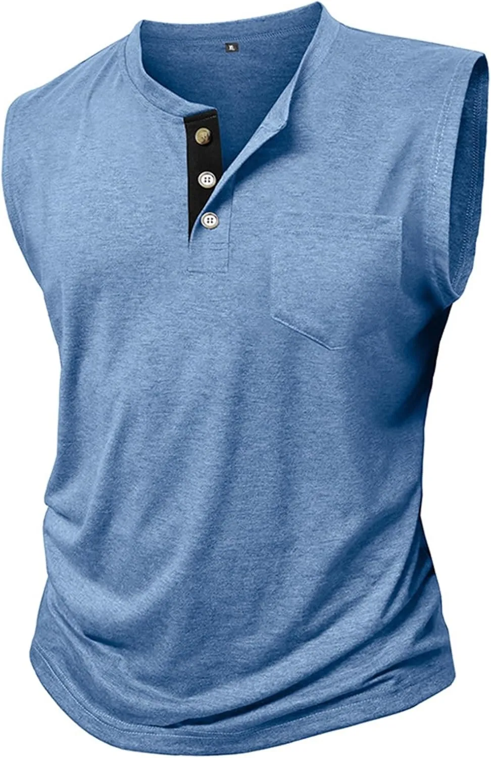 Compression Shirts Mens Trendy V Neck Sleeveless Muscle Cut Shirt Lightweight Quick Dry Athletic Workout Gym Tees