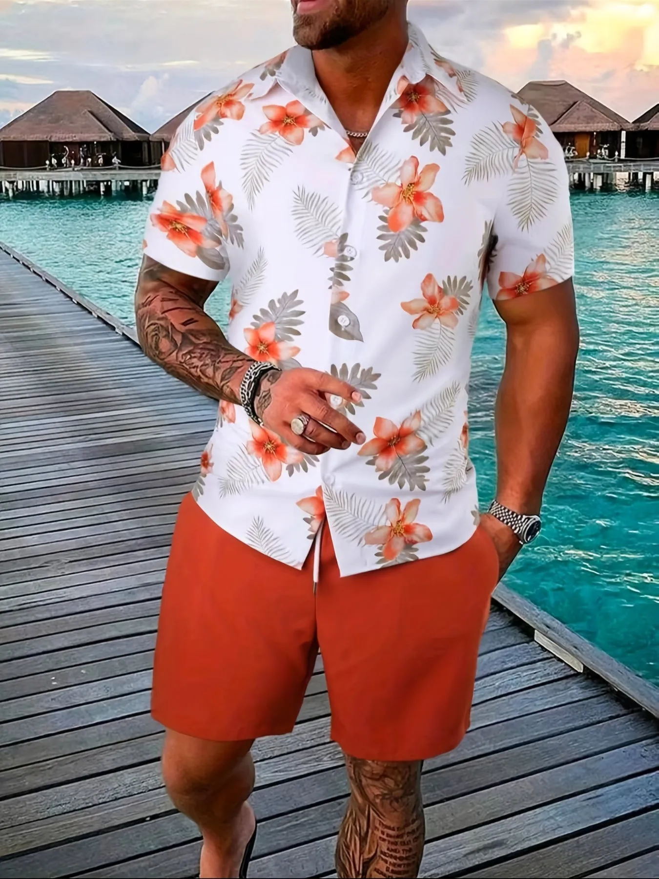 Connor - Men's Spring/Fall Beach-Style Two-Piece Sports Suit