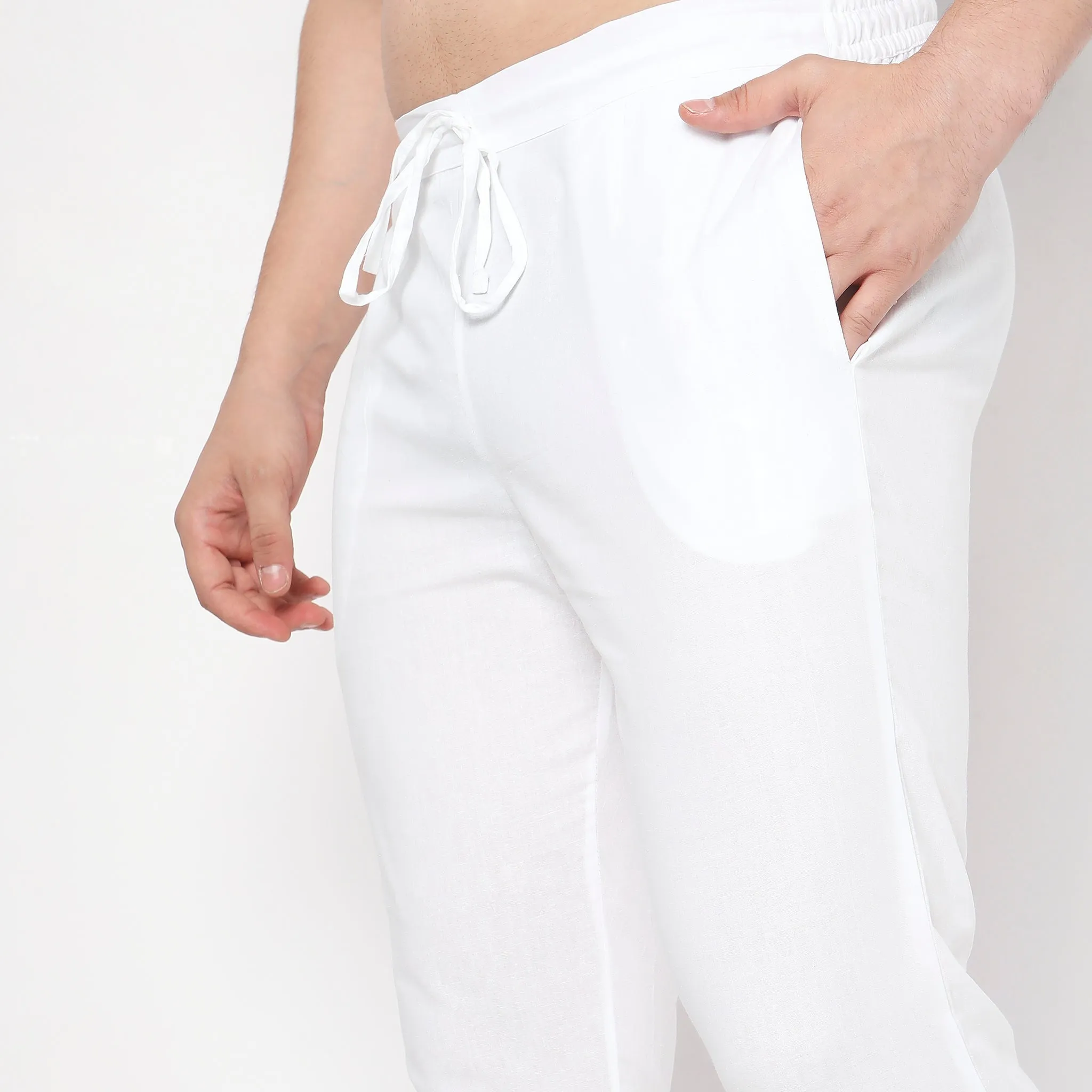 Cotton Ethnic Pant Semi Churidar - Perfect Companion to Kurta & Shirts Kurtas