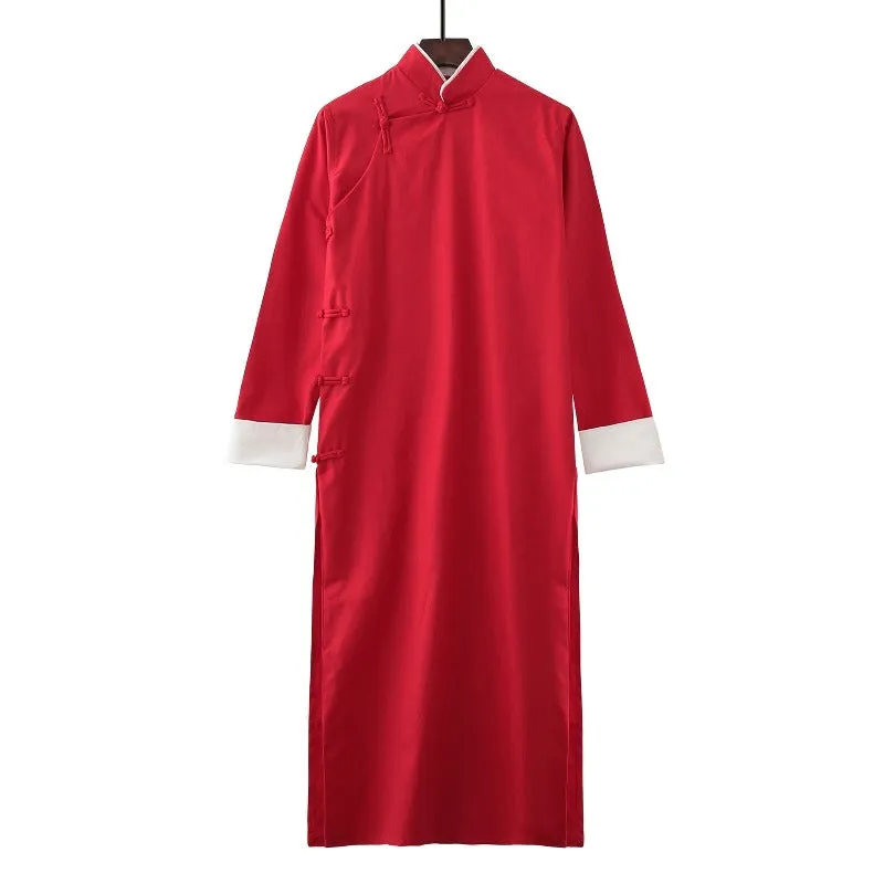 Cotton fabric, Chinese Tang suit set and Crosstalk gown