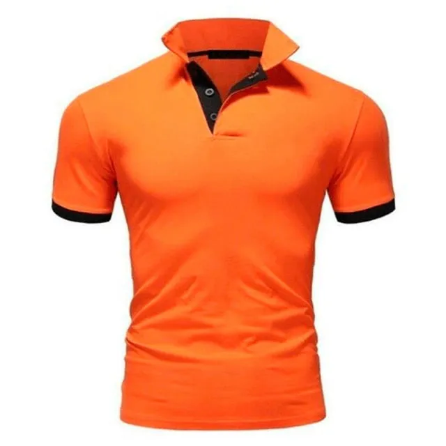 Covrlge Polo Shirt Men Summer Stritching Men's Shorts Sleeve Polo Business Clothes Luxury Men Tee Shirt Brand Polos MTP129