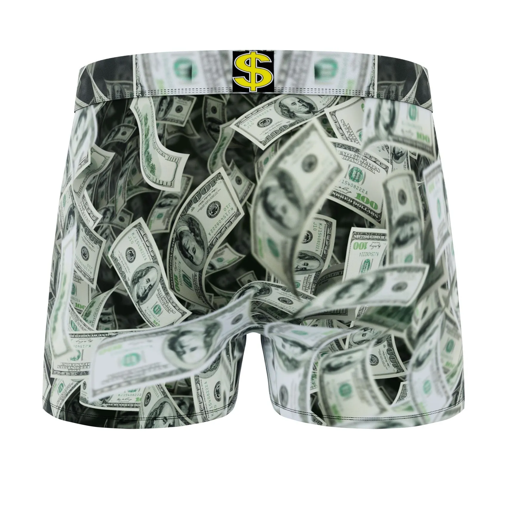 CRAZYBOXER America Money-Flag Men's Boxer Briefs (Pack 3)