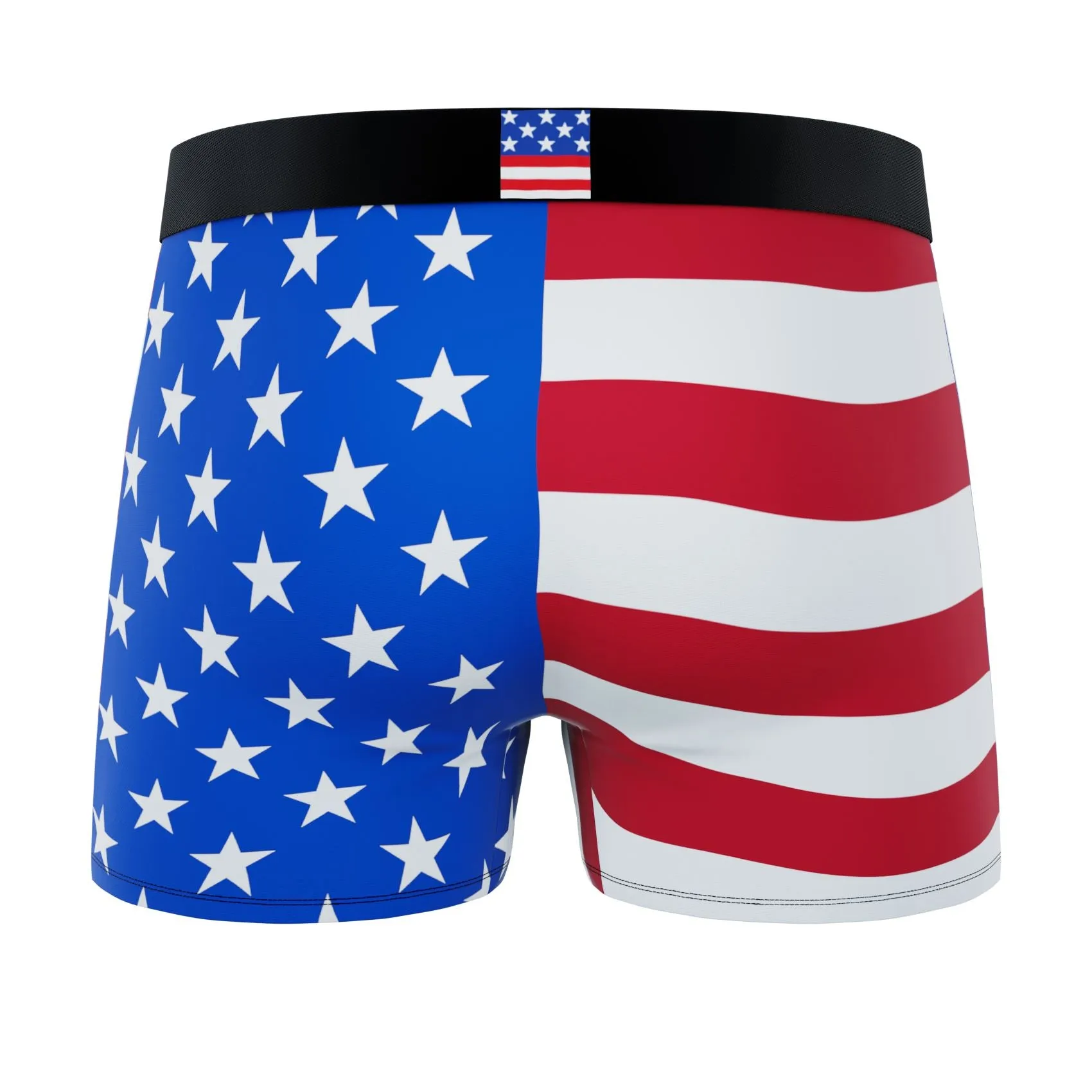 CRAZYBOXER America Money-Flag Men's Boxer Briefs (Pack 3)