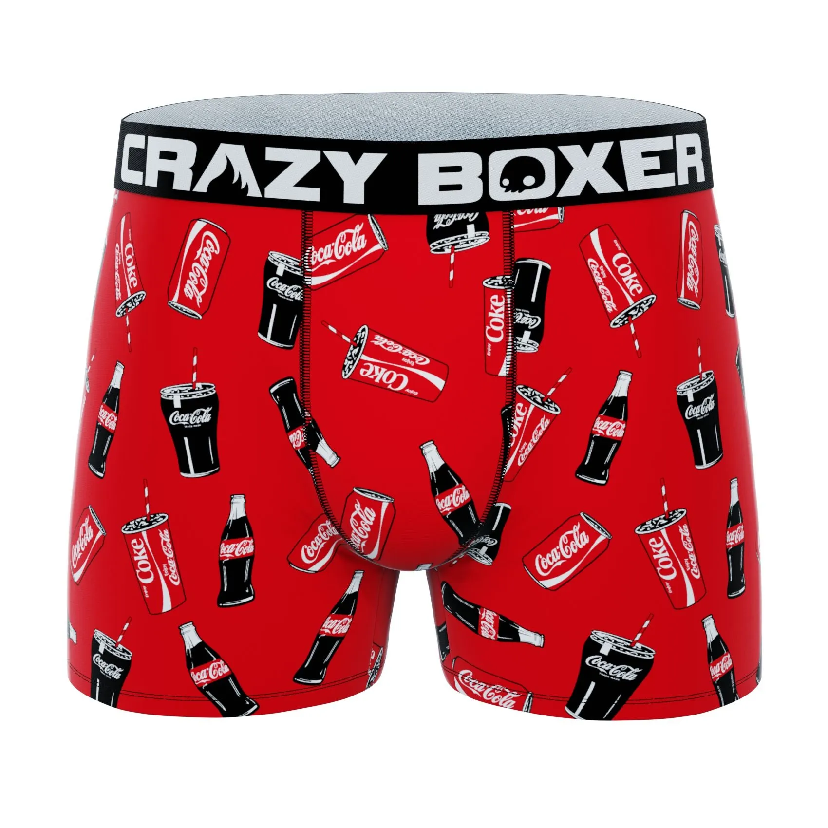 CRAZYBOXER Coca-Cola Polar Bear Men's Boxer Briefs and Socks (Creative Packaging)