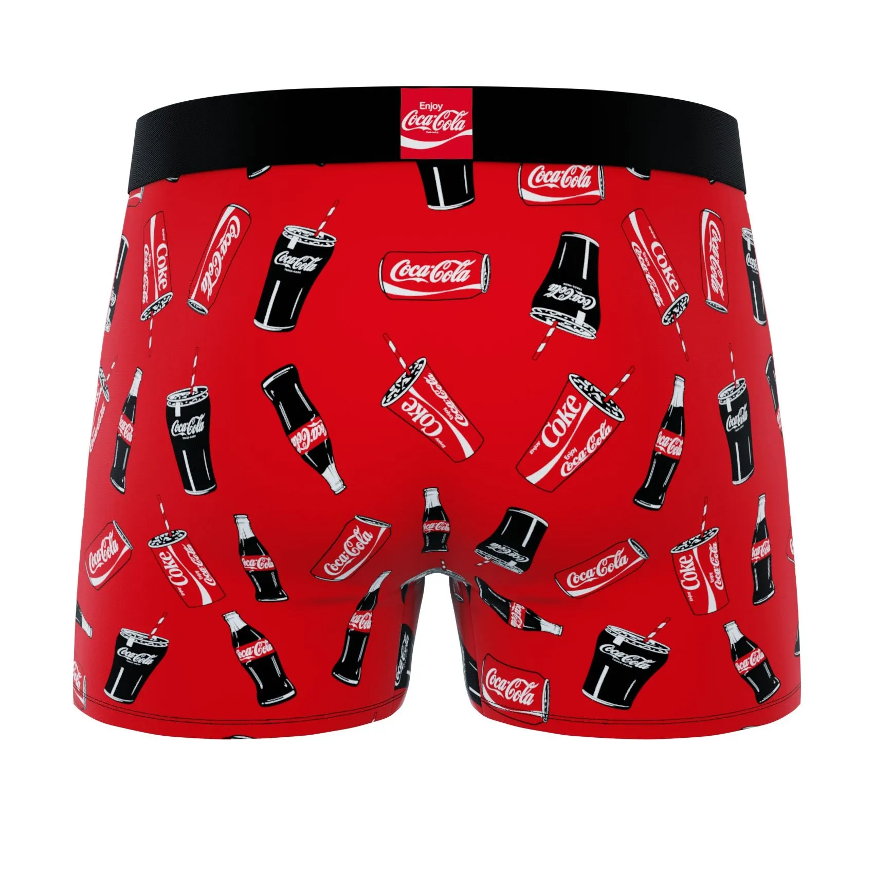 CRAZYBOXER Coca-Cola Polar Bear Men's Boxer Briefs and Socks (Creative Packaging)