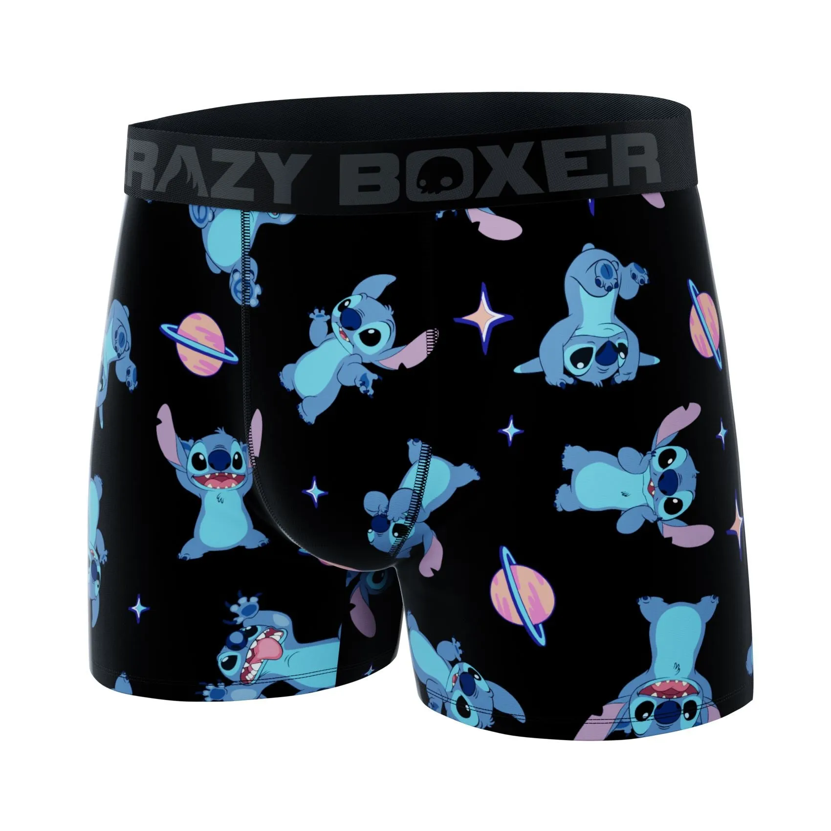 CRAZYBOXER Disney Black Stitch Men's Boxer Briefs