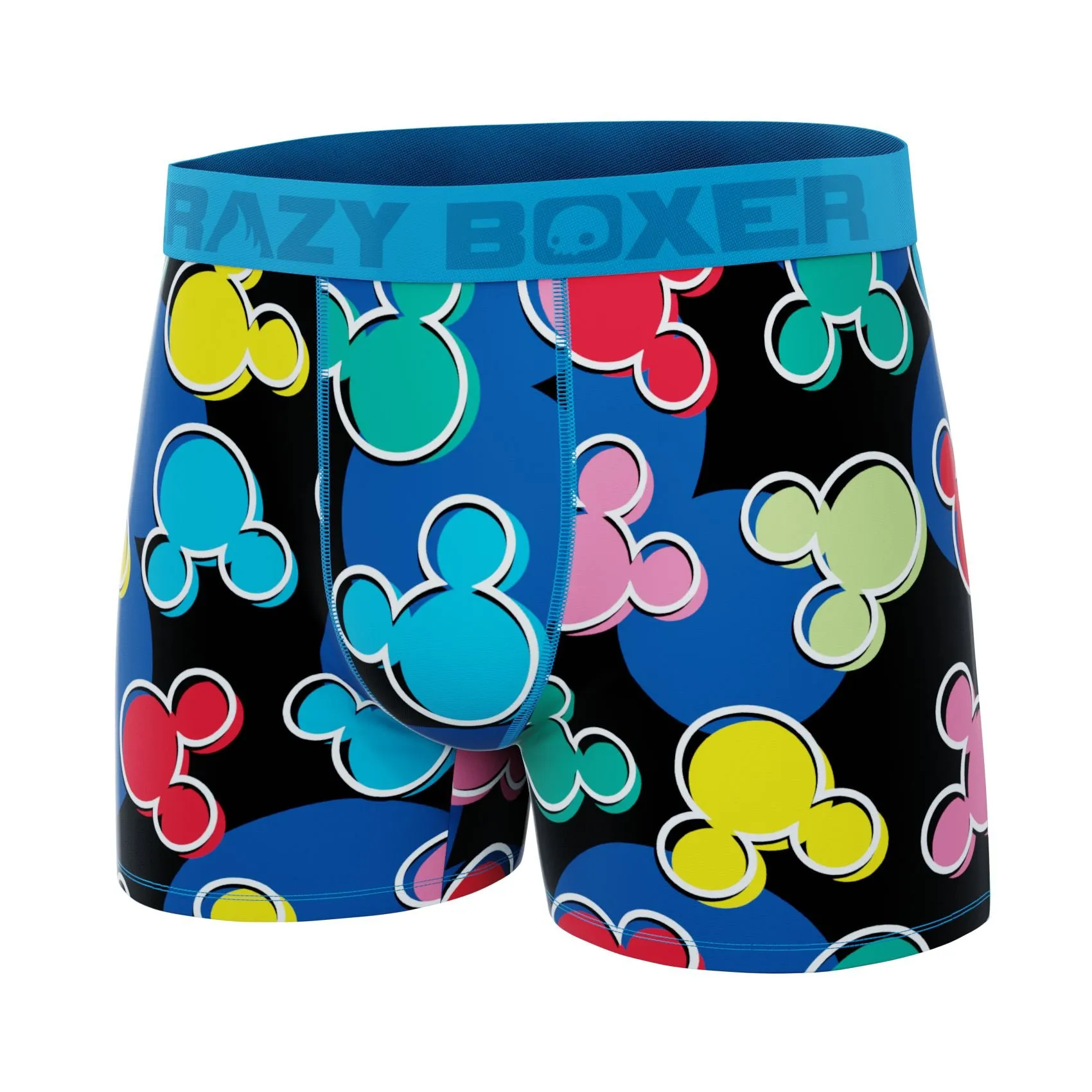 CRAZYBOXER Disney Mickey Heads Men's Boxer Briefs (Creative Packaging)