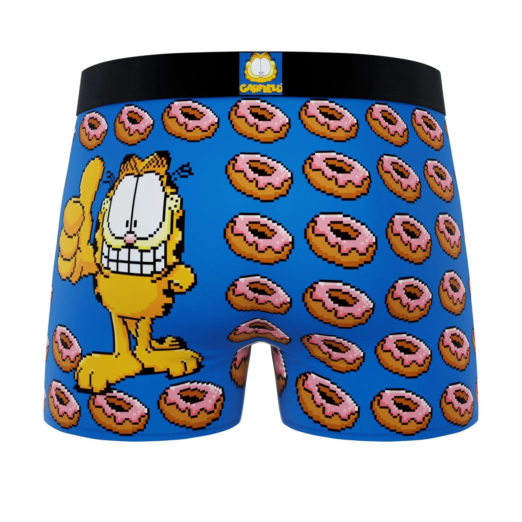 CRAZYBOXER Garfield Donuts King Men's Boxer Briefs (2 pack)