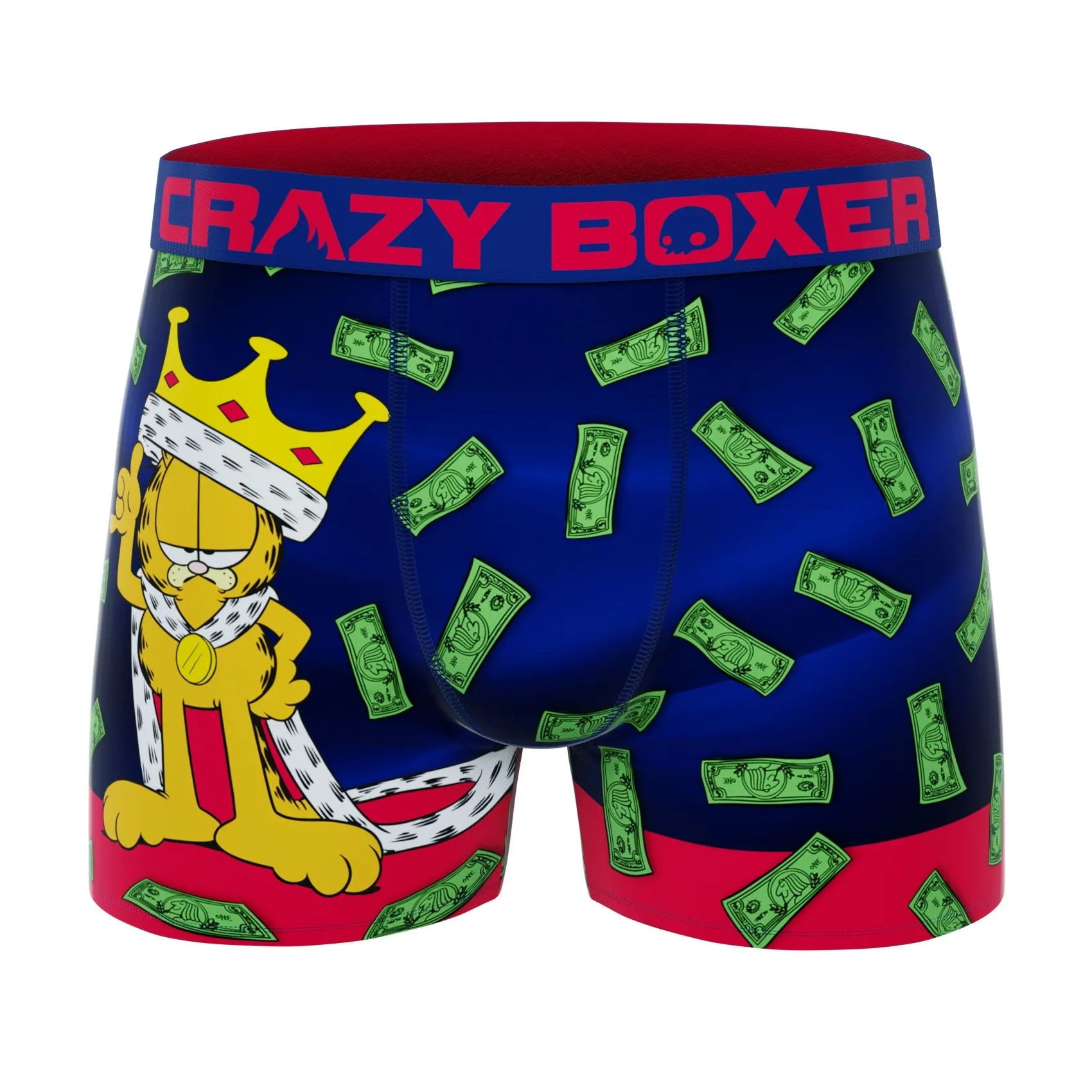 CRAZYBOXER Garfield Donuts King Men's Boxer Briefs (2 pack)