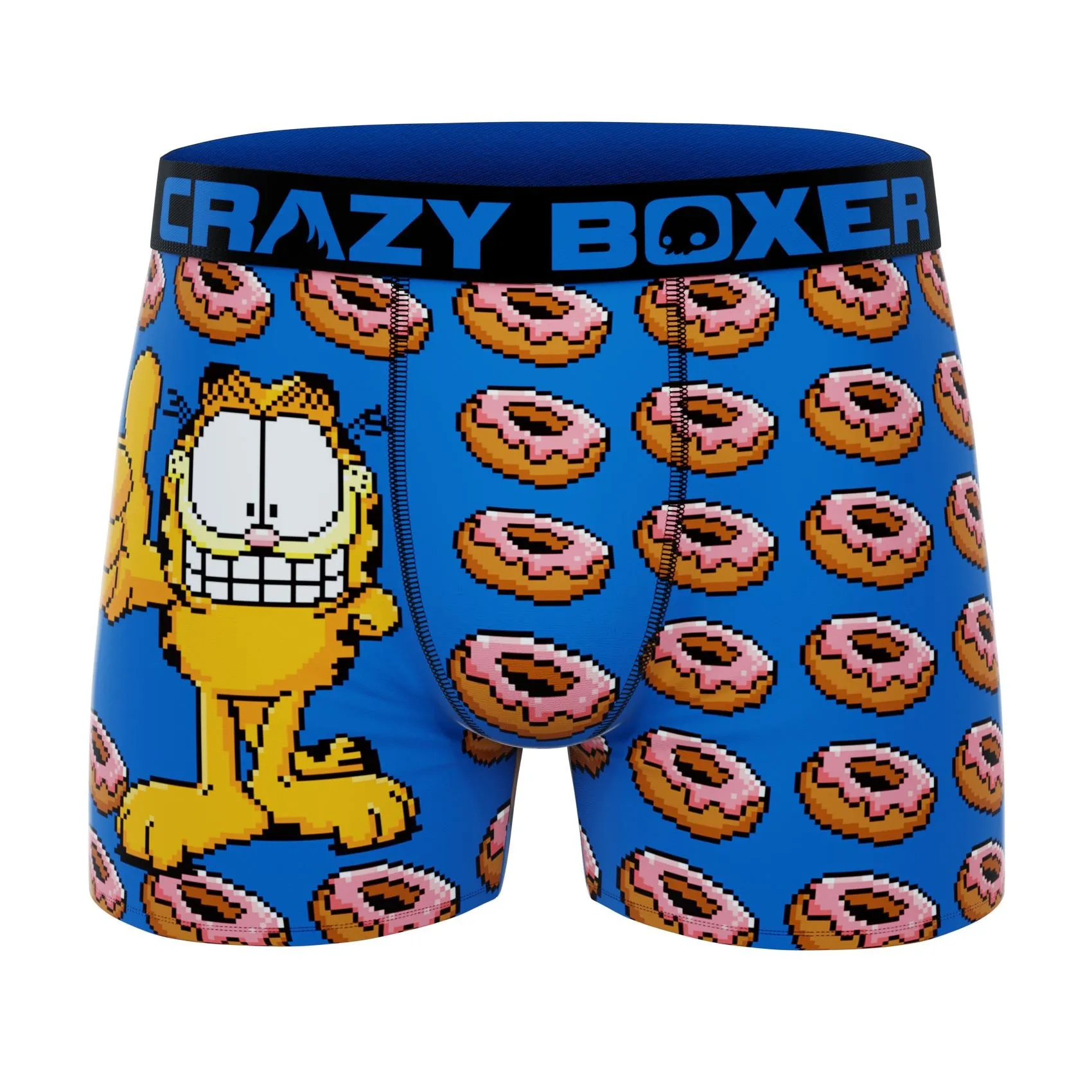 CRAZYBOXER Garfield Donuts King Men's Boxer Briefs (2 pack)