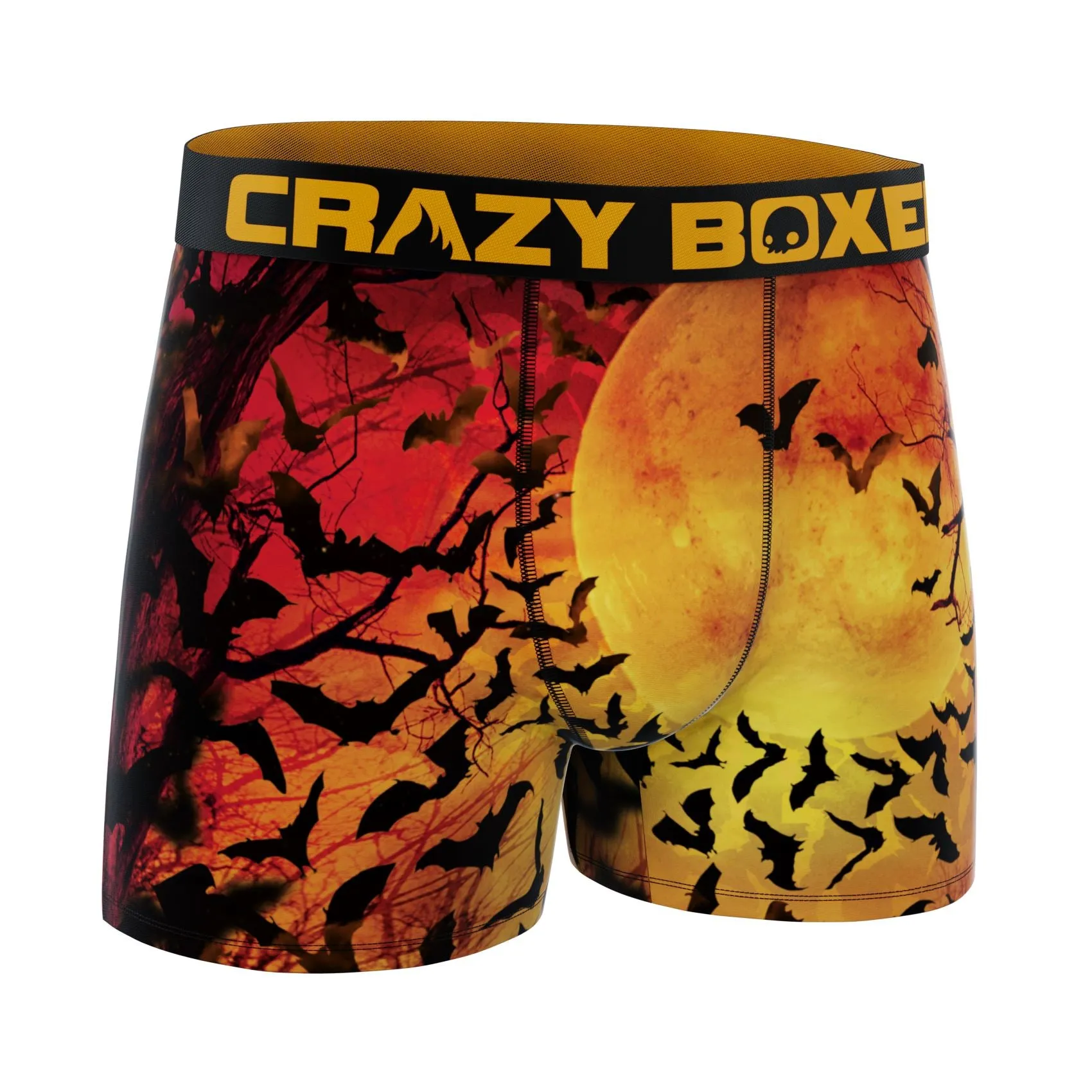 CRAZYBOXER Halloween Bats Men's Boxer Briefs