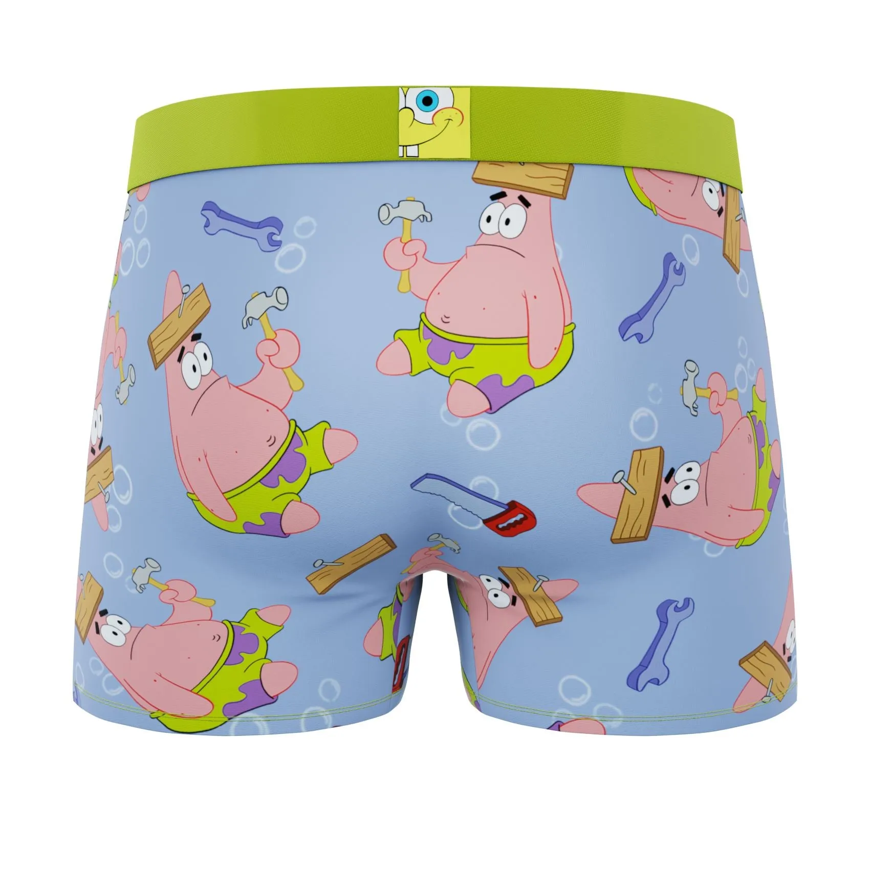 CRAZYBOXER Men's SpongeBob Patrick Breathable Soft Boxer Briefs