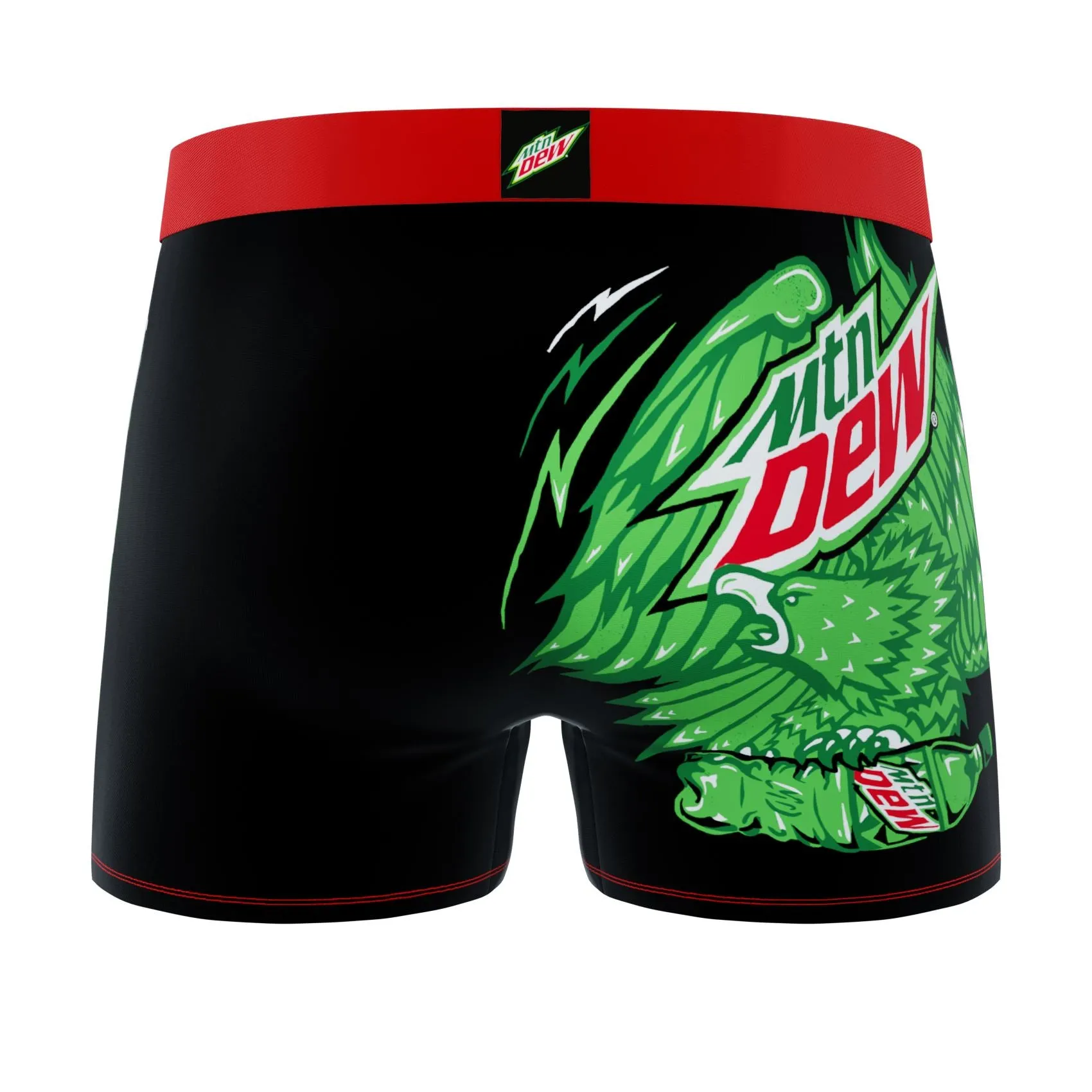 CRAZYBOXER Mountain Dew Logo Men's Boxer Briefs (3 pack)