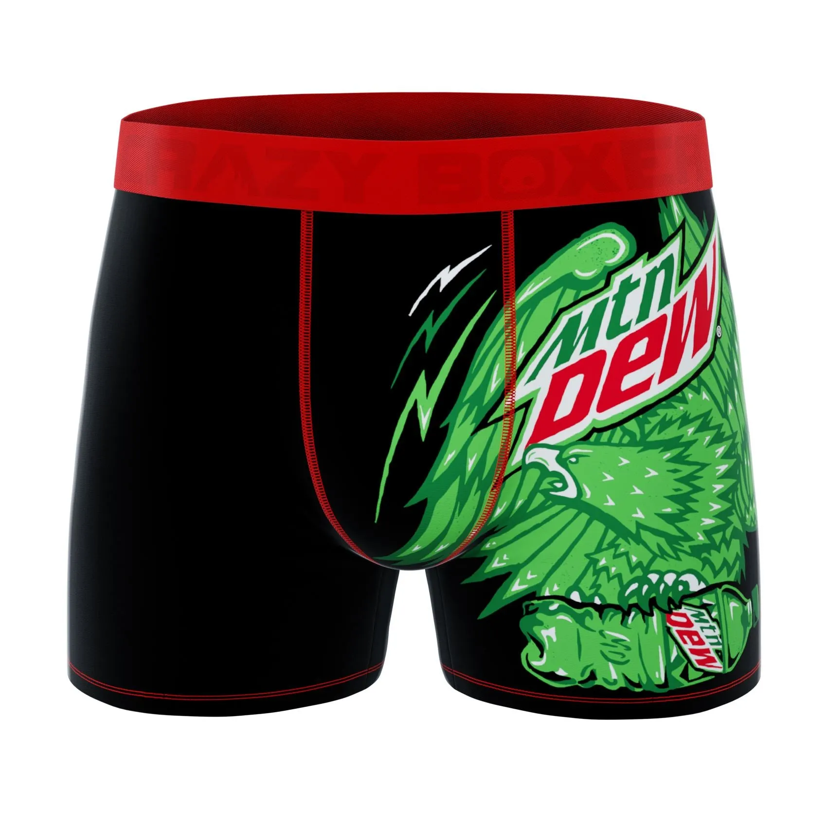 CRAZYBOXER Mountain Dew Logo Men's Boxer Briefs (3 pack)