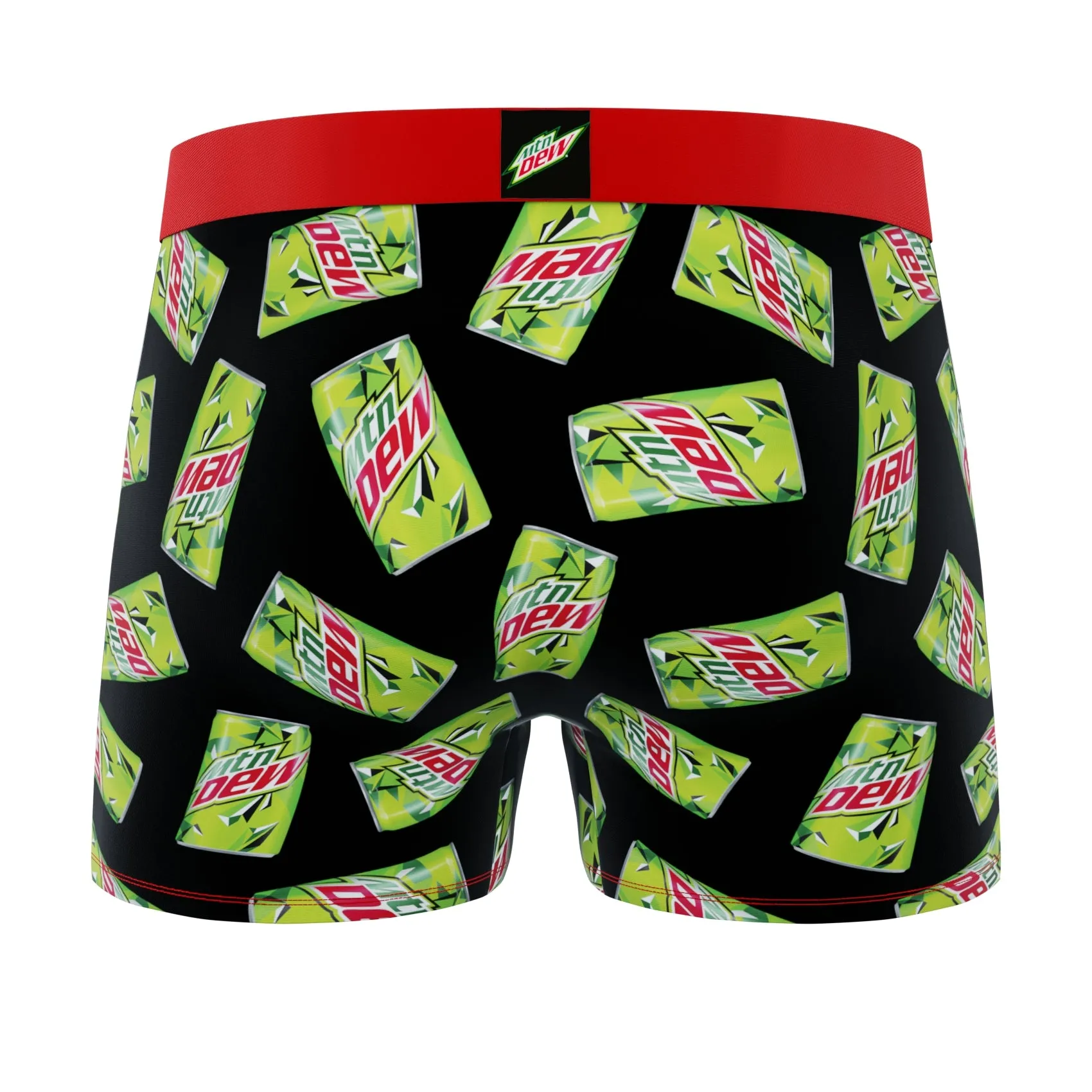 CRAZYBOXER Mountain Dew Logo Men's Boxer Briefs (3 pack)