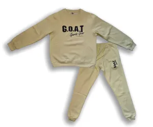 Cream Classic Tracksuit Set