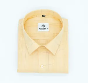 Cream Color Pure Cotton Shirts For Men