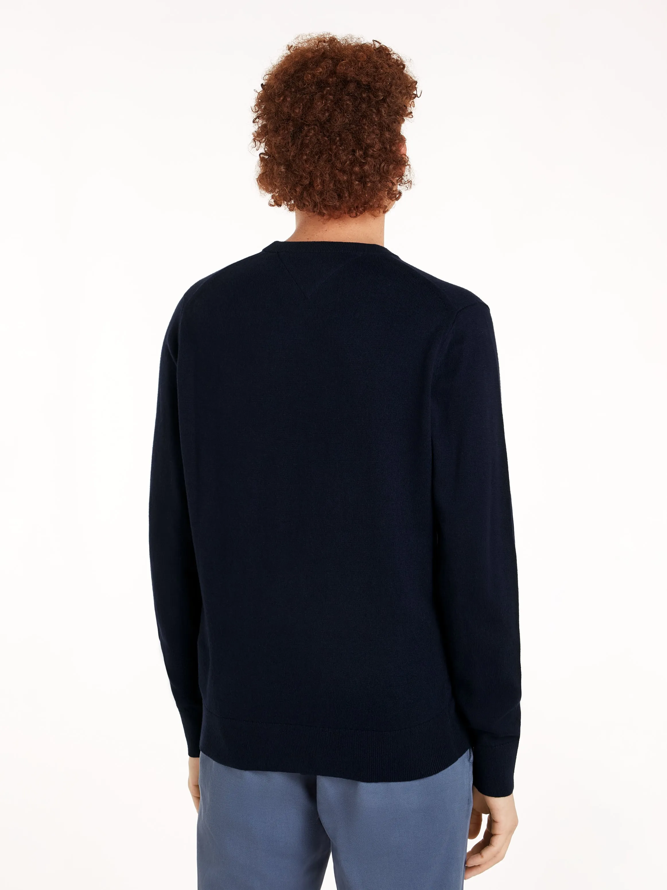 Crew Neck Jumper with Cashmere