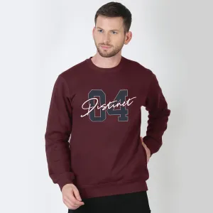 Crew Neck Sweatshirt - Burgundy