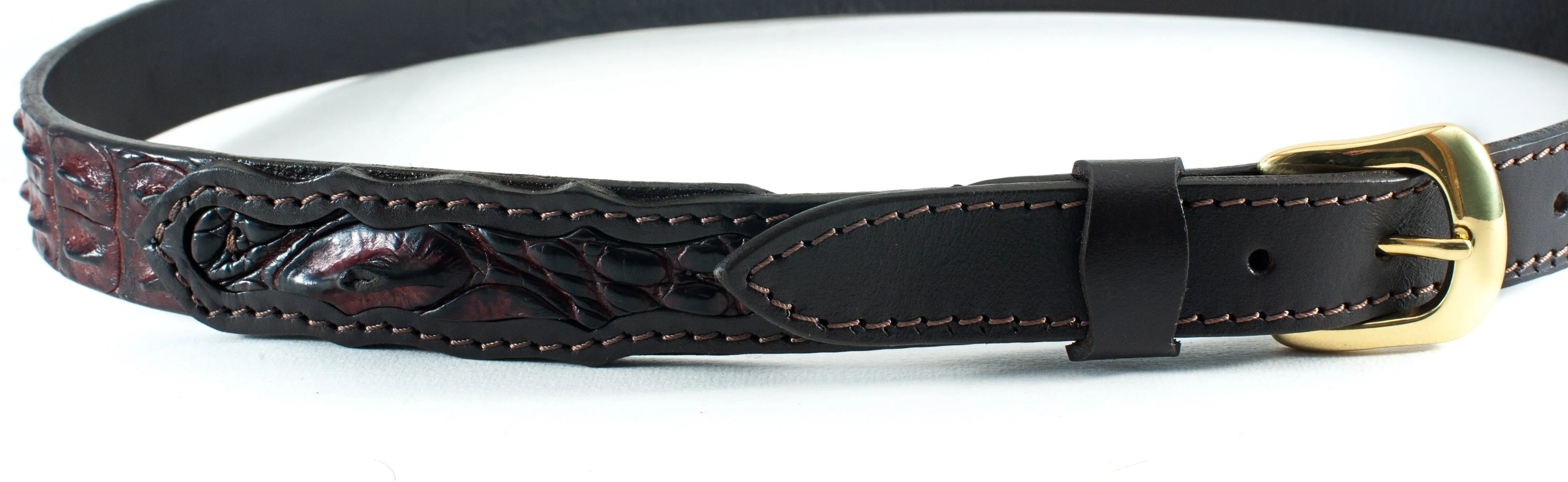 Crocodile Skin Ranger Belt