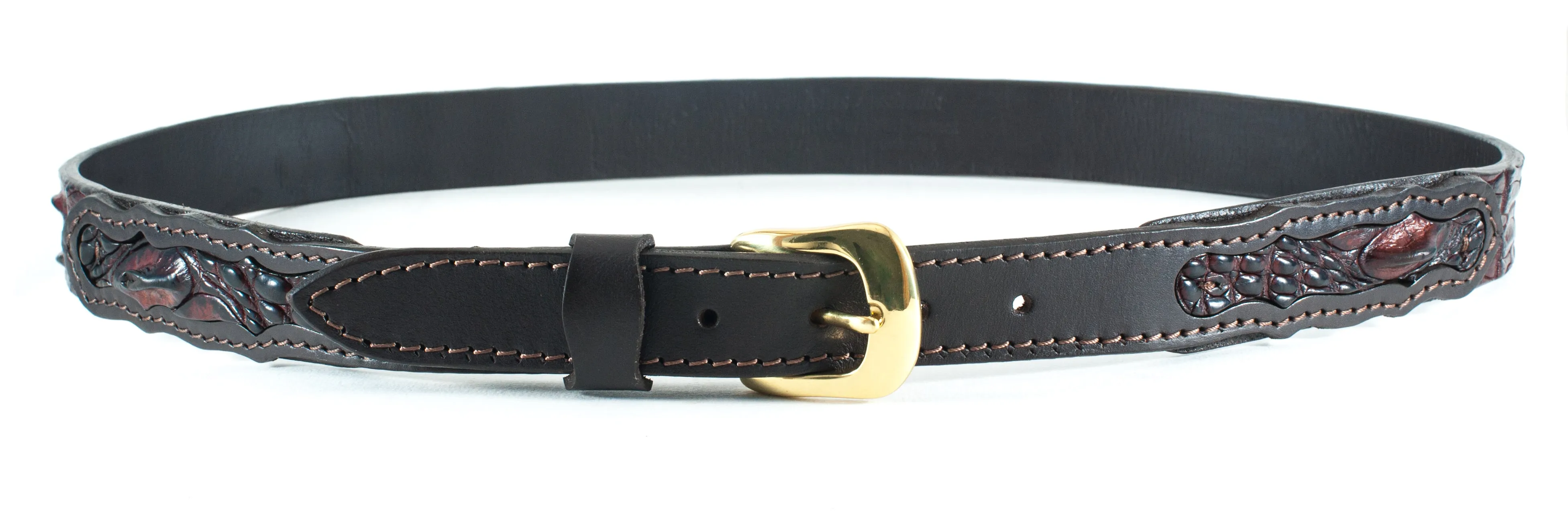 Crocodile Skin Ranger Belt