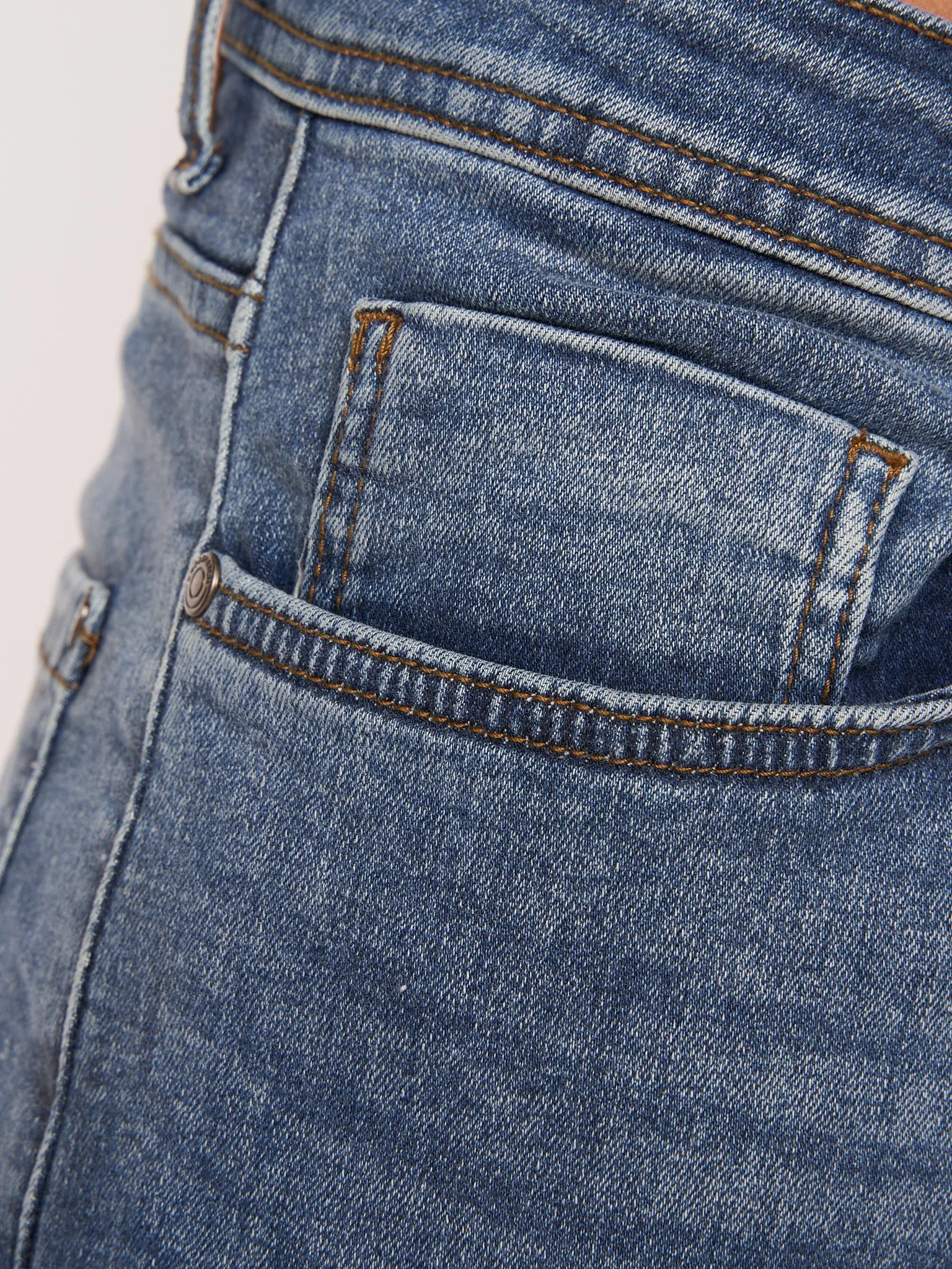 Crosshatch Mens Tadcaster Denim Shorts Light Wash