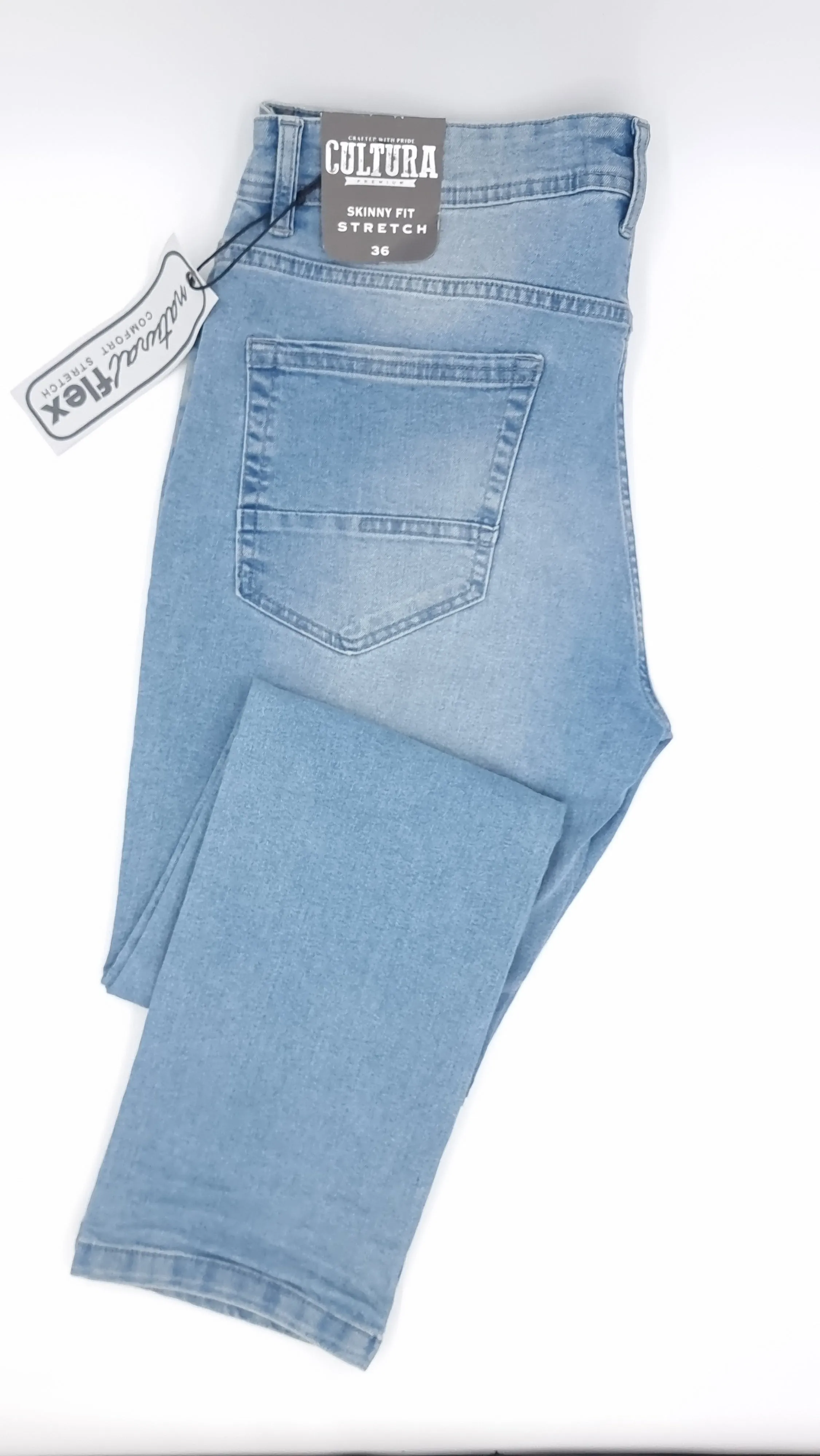 Cultura Men's Stonewashed Skinny Fit Stretch Denim - Boutique