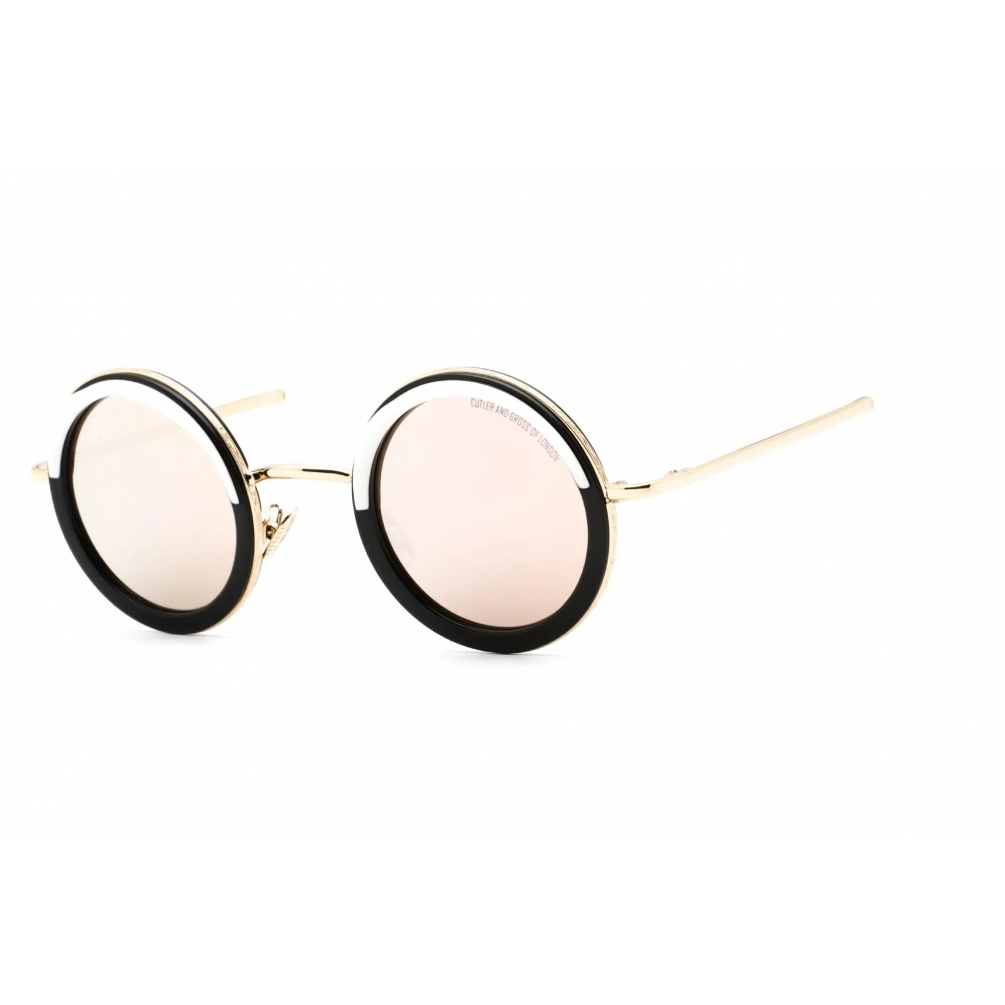 Cutler and Gross Men's Sunglasses - Gold/Black Frame Grey Flash Lens | CG1277S 001