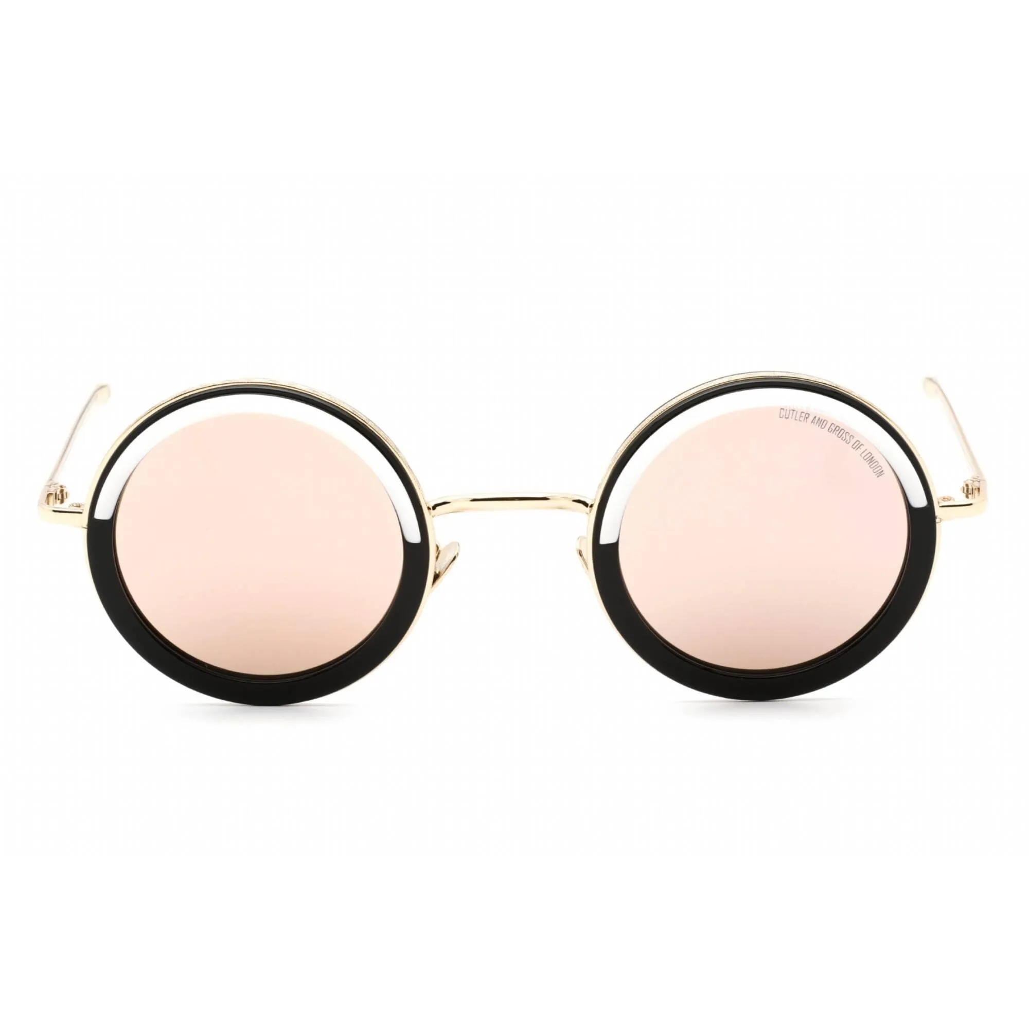 Cutler and Gross Men's Sunglasses - Gold/Black Frame Grey Flash Lens | CG1277S 001