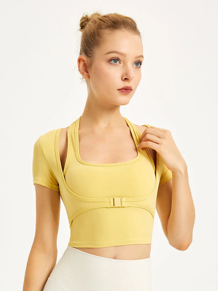 Dance Bra with Chest Pad Yoga Wear Sports Bras Fitness Vest