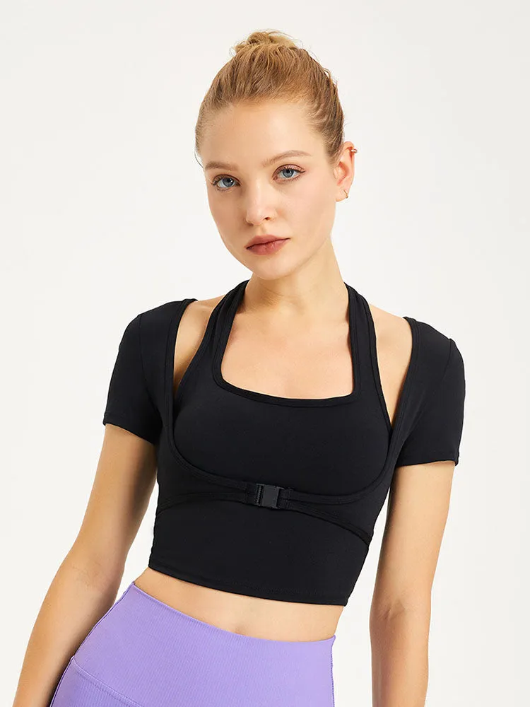 Dance Bra with Chest Pad Yoga Wear Sports Bras Fitness Vest