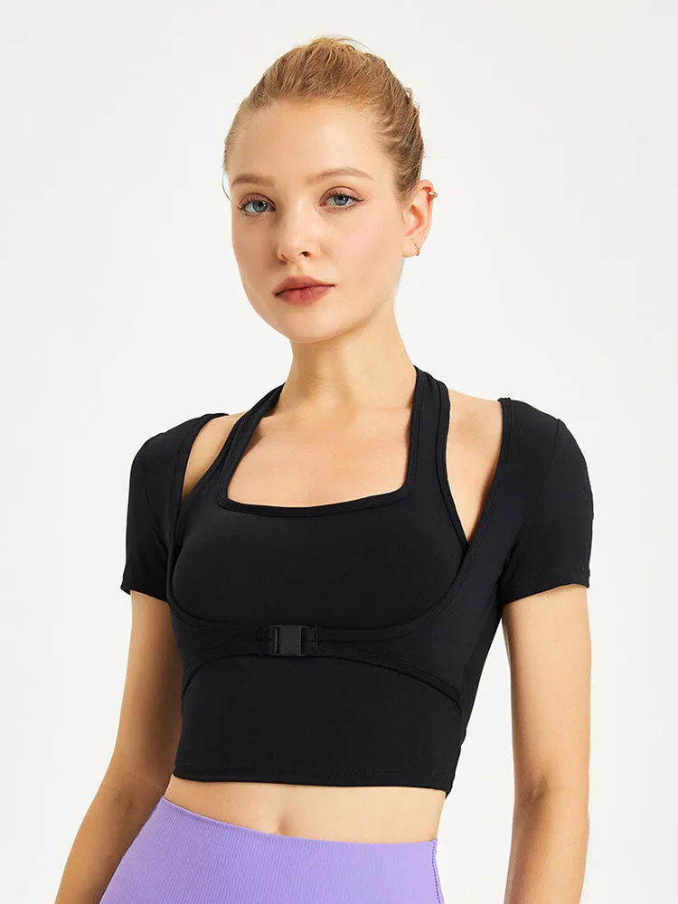 Dance Bra with Chest Pad Yoga Wear Sports Bras Fitness Vest
