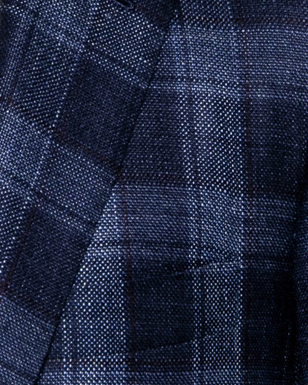 Dark Blue and Navy Plaid Sportcoat