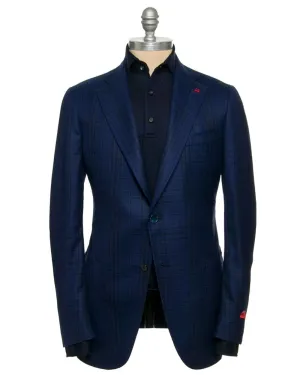 Dark Blue Check Sportcoat