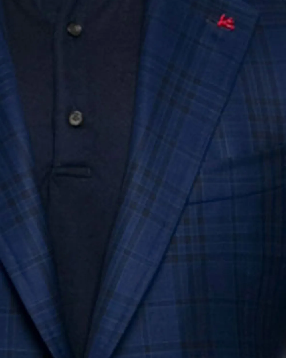 Dark Blue Check Sportcoat