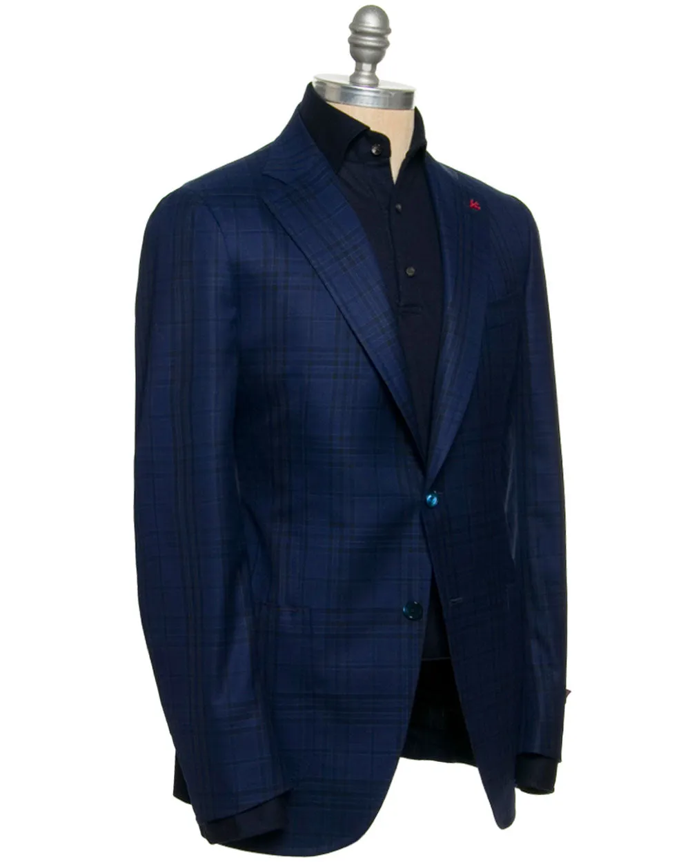 Dark Blue Check Sportcoat