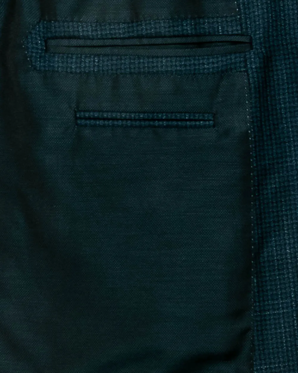 Dark Teal and Navy Mix Micro Check Sportcoat