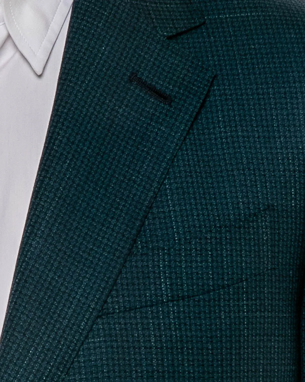 Dark Teal and Navy Mix Micro Check Sportcoat